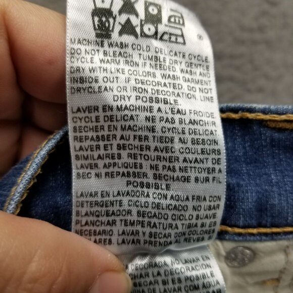 Levis Jeans Womens 16 Petite 512 Perfectly Slimming Bootcut Stretch Faded High - Picture 12 of 12